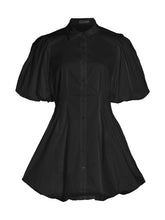 Load image into Gallery viewer, CLEO BALLOON PINTUCK MINI DRESS
