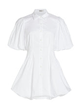 Load image into Gallery viewer, CLEO BALLOON PINTUCK MINI DRESS