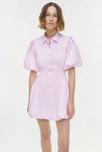 Load image into Gallery viewer, CLEO BALLOON PINTUCK MINI DRESS