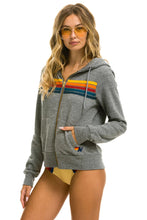 Load image into Gallery viewer, 5 STRIPE ZIP HOODIE