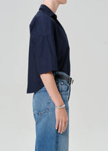 Load image into Gallery viewer, FRANCES CROPPED CAPE BUTTON UP