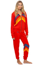 Load image into Gallery viewer, MOUNTAIN STITCH CHEVERON ZIP HOODIE