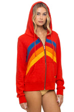 Load image into Gallery viewer, MOUNTAIN STITCH CHEVERON ZIP HOODIE