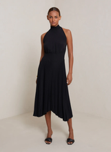 Load image into Gallery viewer, RENZO PLEATED MIDI DRESS