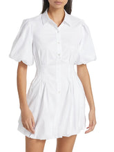 Load image into Gallery viewer, CLEO BALLOON PINTUCK MINI DRESS
