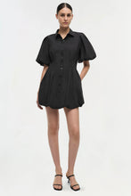 Load image into Gallery viewer, CLEO BALLOON PINTUCK MINI DRESS
