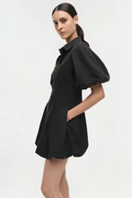 Load image into Gallery viewer, CLEO BALLOON PINTUCK MINI DRESS
