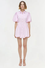 Load image into Gallery viewer, CLEO BALLOON PINTUCK MINI DRESS
