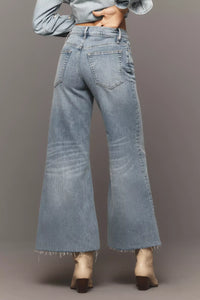LE PALAZZO CROP RAW FRAY