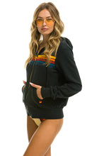 Load image into Gallery viewer, 5 STRIPE ZIP HOODIE
