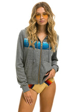 Load image into Gallery viewer, 5 STRIPE ZIP HOODIE
