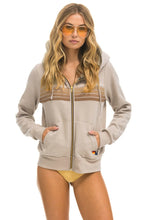 Load image into Gallery viewer, 5 STRIPE ZIP HOODIE
