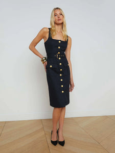 IDY BUTTON FRONT DRESS