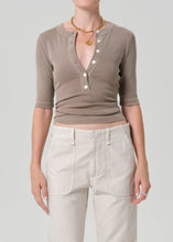 Load image into Gallery viewer, NALI SHORT SLEEVE HENLEY
