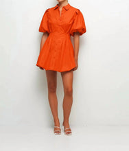 Load image into Gallery viewer, CLEO BALLOON PINTUCK MINI DRESS
