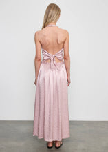 Load image into Gallery viewer, TEXTURED SATIN HALTER SCARF TOP
