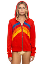 Load image into Gallery viewer, MOUNTAIN STITCH CHEVERON ZIP HOODIE
