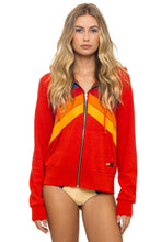 Load image into Gallery viewer, MOUNTAIN STITCH CHEVERON ZIP HOODIE
