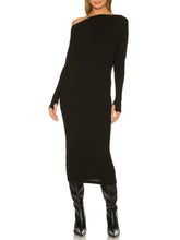 Load image into Gallery viewer, KNIT SLOUCH DRESS
