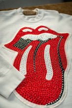 Load image into Gallery viewer, ROLLING STONES CRYSTAL PATCH CREW FLEECE
