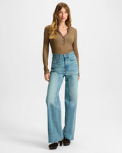 Load image into Gallery viewer, TAYLOR WIDE LEG JEAN WITH CHAPS
