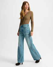 Load image into Gallery viewer, TAYLOR WIDE LEG JEAN WITH CHAPS

