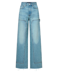 TAYLOR WIDE LEG JEAN WITH CHAPS
