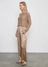 Load image into Gallery viewer, LINEN OPEN KNIT BATEAU SWEATER
