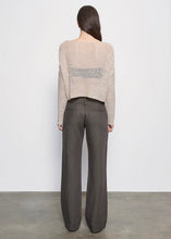 Load image into Gallery viewer, LINEN OPEN KNIT BATEAU SWEATER
