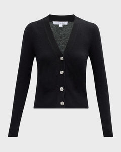 SOLENE CASHMERE CARDIGAN W/ RHINESTONES