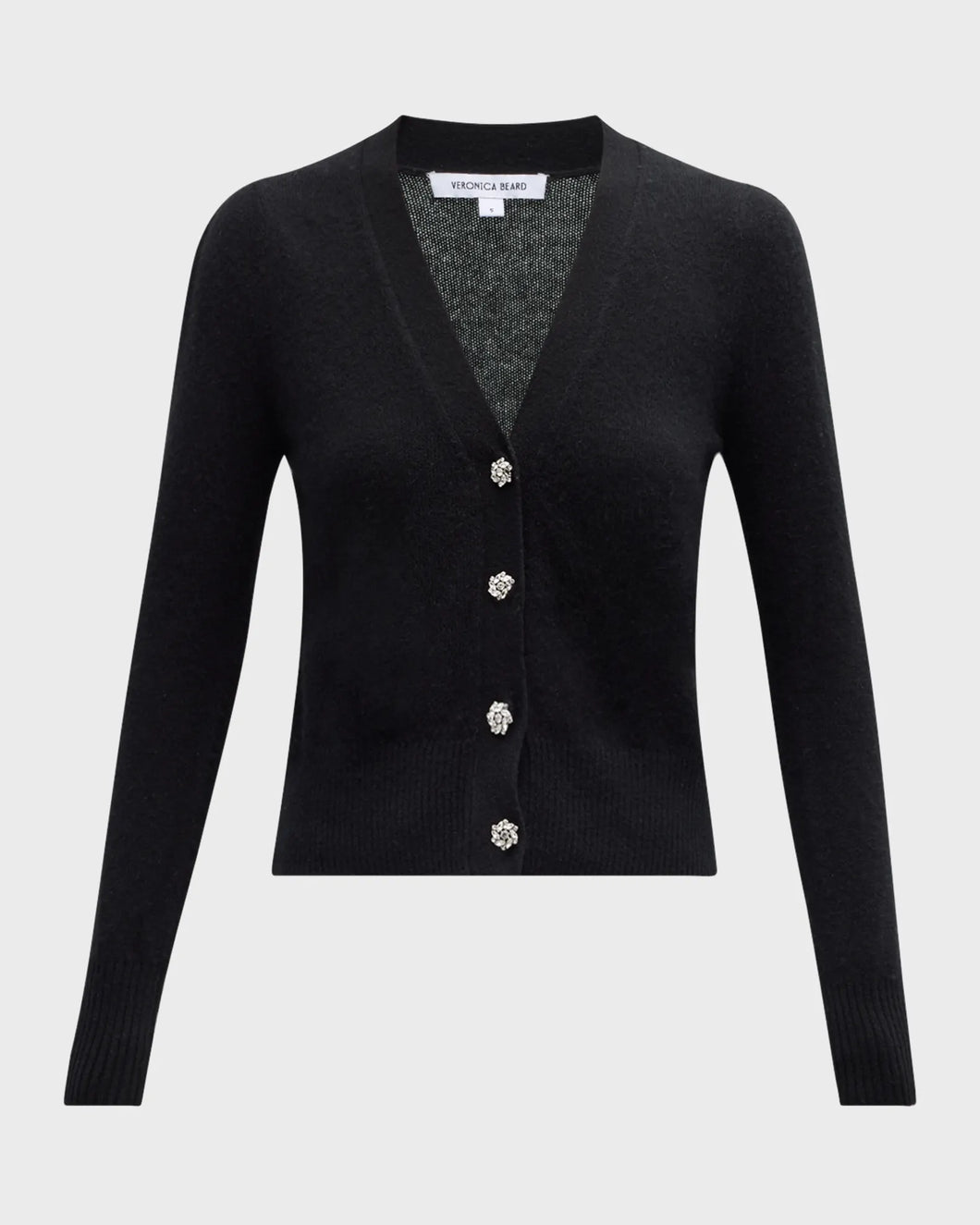 SOLENE CASHMERE CARDIGAN W/ RHINESTONES