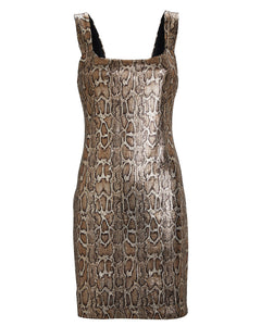 Auden Leopard Sequined Mini Dress