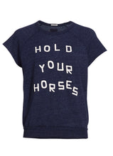Load image into Gallery viewer, The S/S Cut Off Hugger Hold Your Horses
