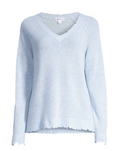 Load image into Gallery viewer, Cashmere Distressed Edge LS V
